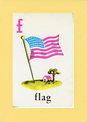 F is for Flag-Alphabet Soup-Plymouth Cards