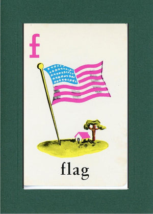 F is for Flag-Alphabet Soup-Plymouth Cards