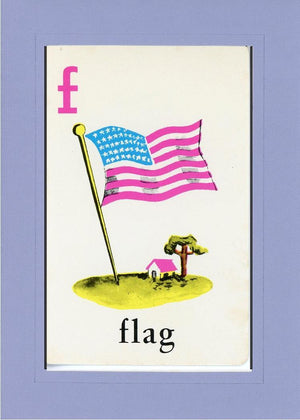 F is for Flag-Alphabet Soup-Plymouth Cards