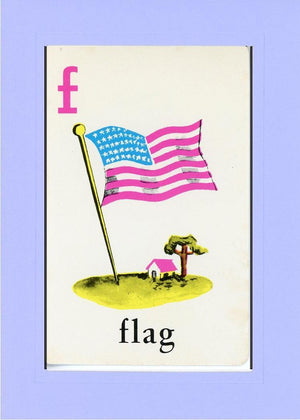 F is for Flag-Alphabet Soup-Plymouth Cards