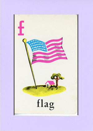 F is for Flag-Alphabet Soup-Plymouth Cards