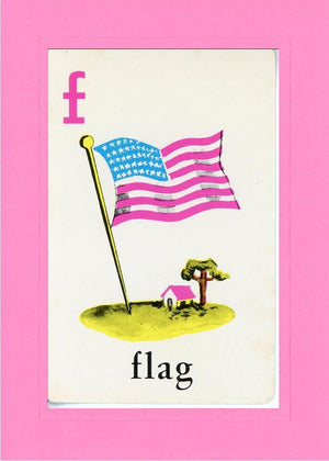 F is for Flag-Alphabet Soup-Plymouth Cards