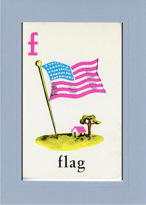 F is for Flag-Alphabet Soup-Plymouth Cards