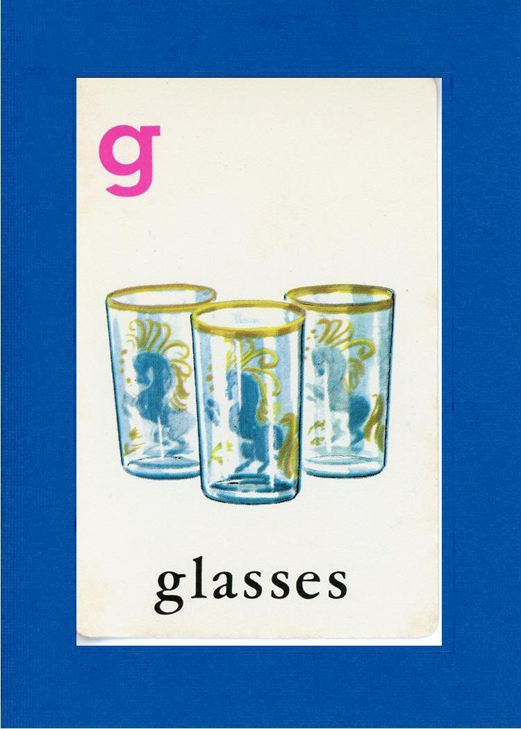 G is for Glasses-Alphabet Soup-Plymouth Cards
