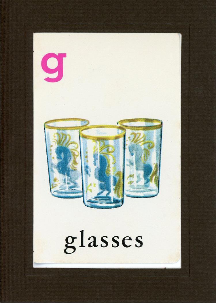 G is for Glasses-Alphabet Soup-Plymouth Cards