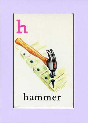 H is for Hammer-Alphabet Soup-Plymouth Cards