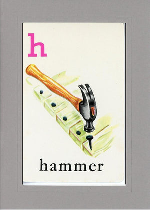 H is for Hammer-Alphabet Soup-Plymouth Cards