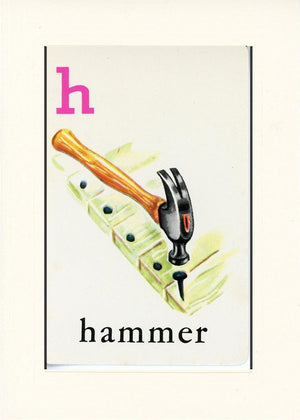 H is for Hammer-Alphabet Soup-Plymouth Cards