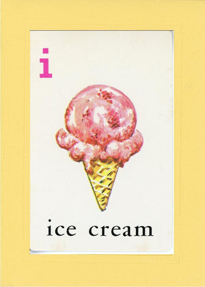 I is for Ice Cream-Alphabet Soup-Plymouth Cards