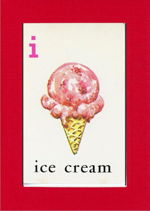 I is for Ice Cream-Alphabet Soup-Plymouth Cards