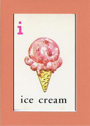 I is for Ice Cream-Alphabet Soup-Plymouth Cards