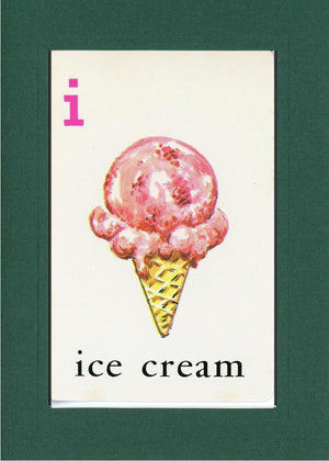 I is for Ice Cream-Alphabet Soup-Plymouth Cards