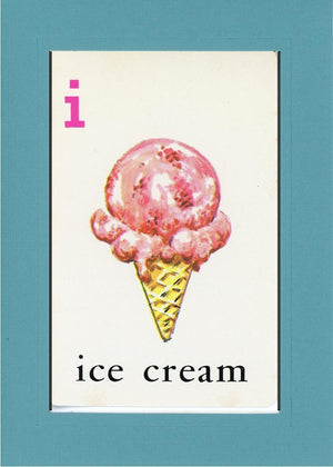 I is for Ice Cream-Alphabet Soup-Plymouth Cards