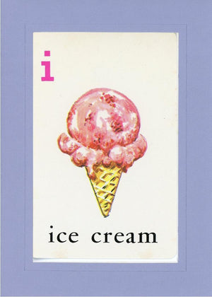 I is for Ice Cream-Alphabet Soup-Plymouth Cards