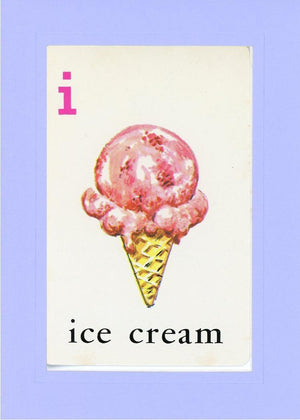 I is for Ice Cream-Alphabet Soup-Plymouth Cards