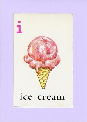 I is for Ice Cream-Alphabet Soup-Plymouth Cards