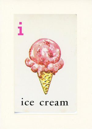 I is for Ice Cream-Alphabet Soup-Plymouth Cards