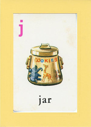 J is for Jar-Alphabet Soup-Plymouth Cards