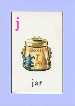 J is for Jar-Alphabet Soup-Plymouth Cards