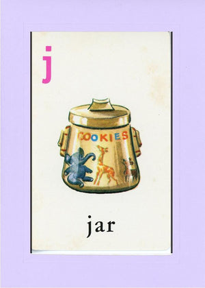 J is for Jar-Alphabet Soup-Plymouth Cards