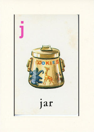 J is for Jar-Alphabet Soup-Plymouth Cards