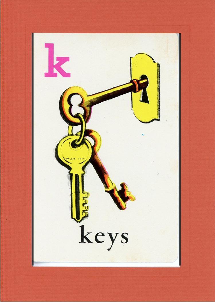 K is for Keys-Alphabet Soup-Plymouth Cards