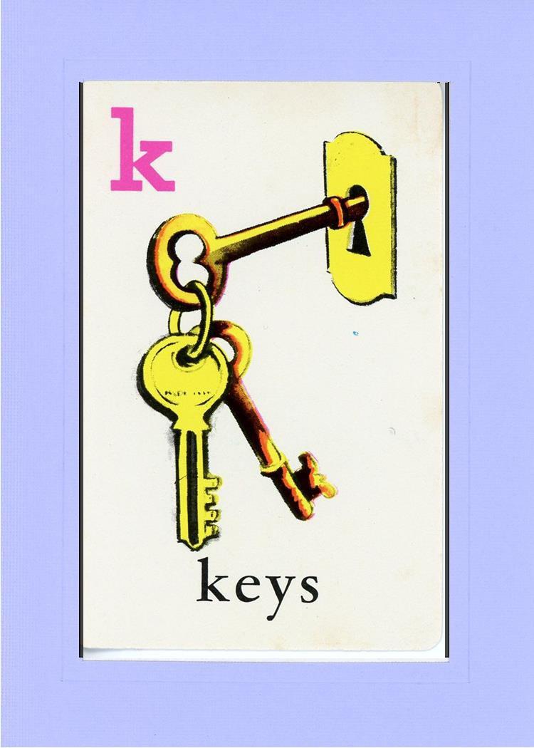 K is for Keys-Alphabet Soup-Plymouth Cards