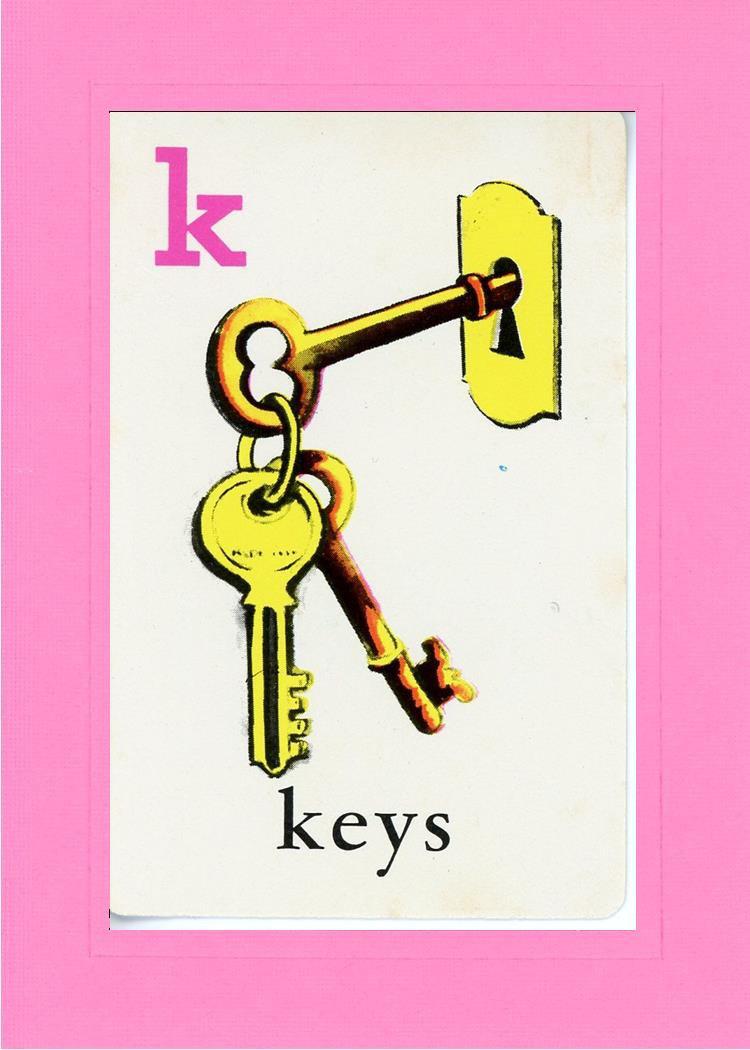 K is for Keys-Alphabet Soup-Plymouth Cards
