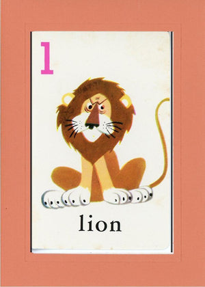 L is for Lion-Alphabet Soup-Plymouth Cards