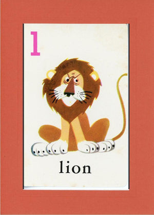 L is for Lion-Alphabet Soup-Plymouth Cards