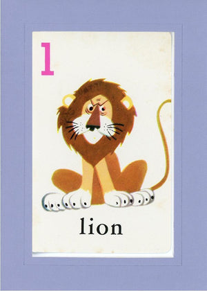 L is for Lion-Alphabet Soup-Plymouth Cards