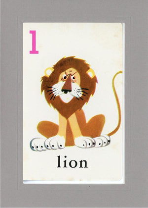 L is for Lion-Alphabet Soup-Plymouth Cards