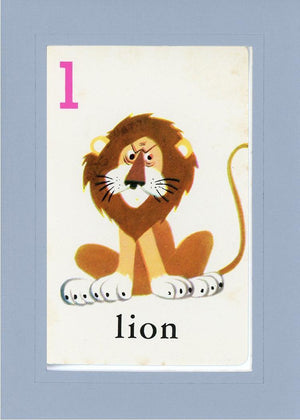 L is for Lion-Alphabet Soup-Plymouth Cards