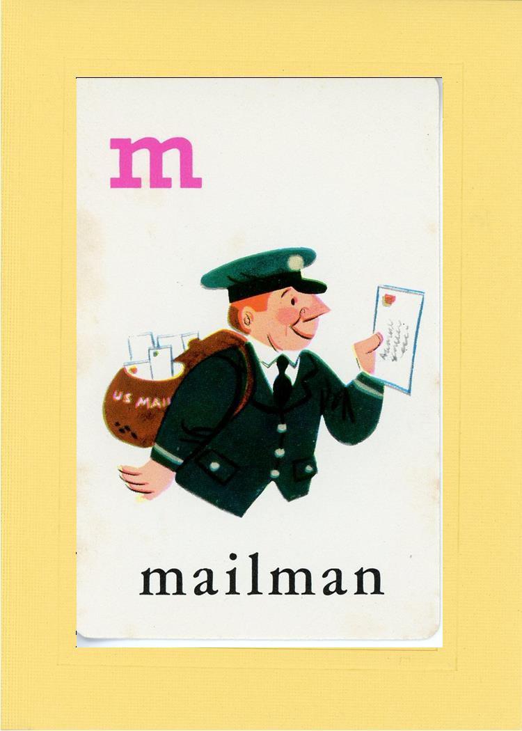 M is for Mailman-Alphabet Soup-Plymouth Cards
