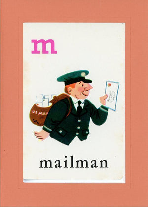 M is for Mailman-Alphabet Soup-Plymouth Cards