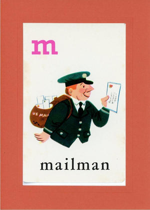 M is for Mailman-Alphabet Soup-Plymouth Cards