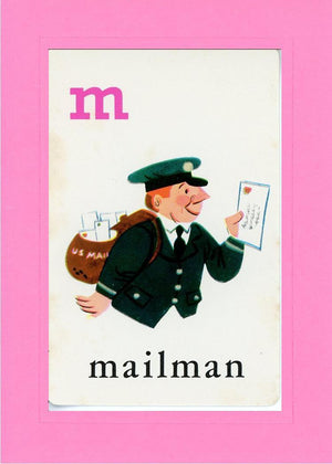 M is for Mailman-Alphabet Soup-Plymouth Cards