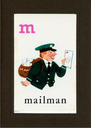 M is for Mailman-Alphabet Soup-Plymouth Cards