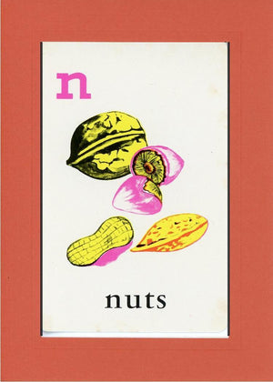 N is for Nuts-Alphabet Soup-Plymouth Cards