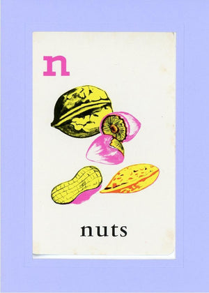 N is for Nuts-Alphabet Soup-Plymouth Cards