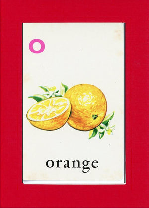 O is for Orange-Alphabet Soup-Plymouth Cards