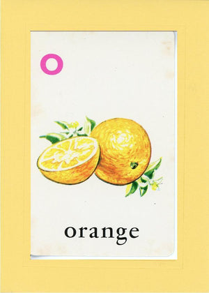 O is for Orange-Alphabet Soup-Plymouth Cards