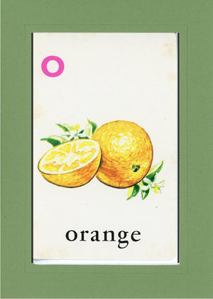 O is for Orange-Alphabet Soup-Plymouth Cards