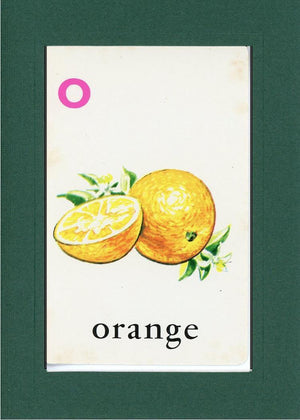 O is for Orange-Alphabet Soup-Plymouth Cards