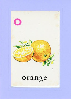 O is for Orange-Alphabet Soup-Plymouth Cards