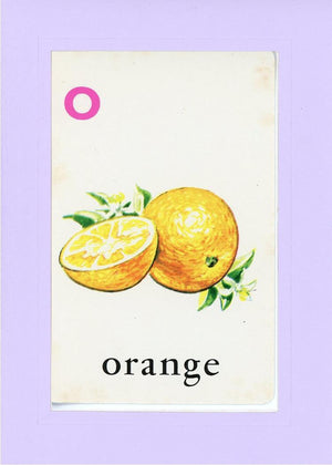 O is for Orange-Alphabet Soup-Plymouth Cards