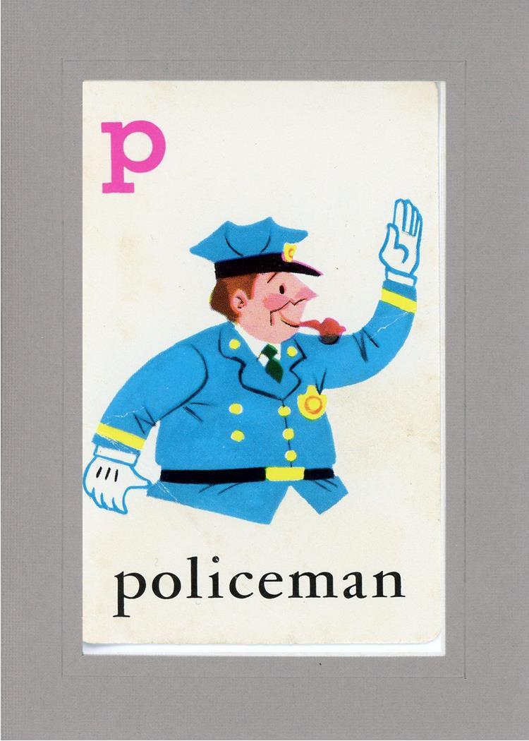P is for Policeman-Alphabet Soup-Plymouth Cards
