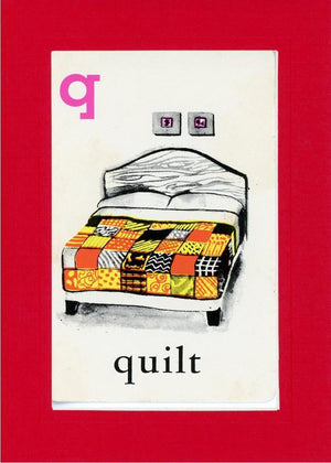 Q is for Quilt-Alphabet Soup-Plymouth Cards