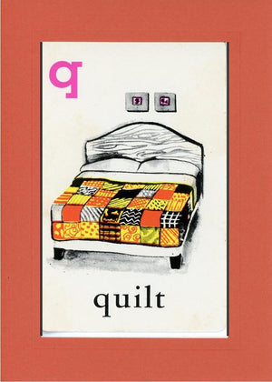 Q is for Quilt-Alphabet Soup-Plymouth Cards