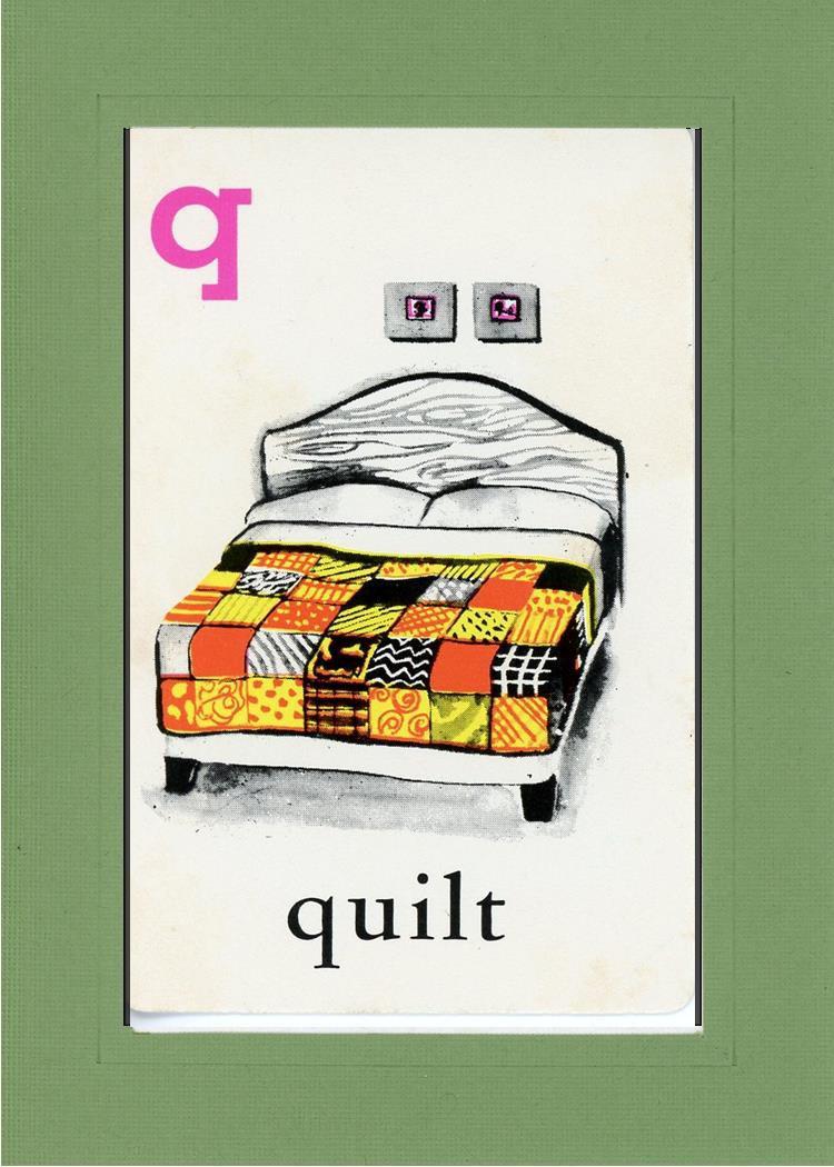 Q is for Quilt-Alphabet Soup-Plymouth Cards
